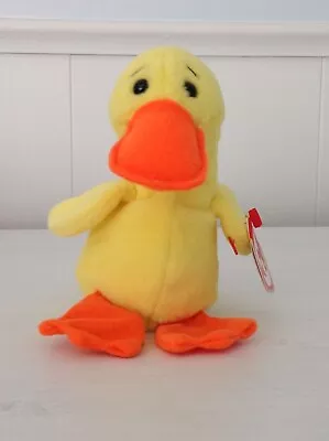 TY Beanie Baby Quackers - Duck - Retired - Plush - Stuffed Animal - 1994 - NEW • $5.98
