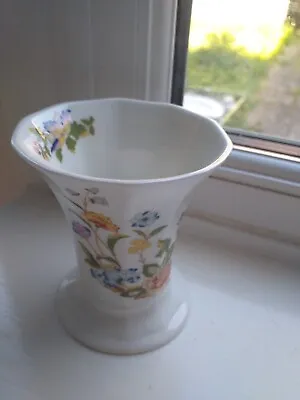 £2.99 • Buy Lovely Vintage 1950's Aynsley Cottage Garden Fine Bone China Flared Trumpet Vase