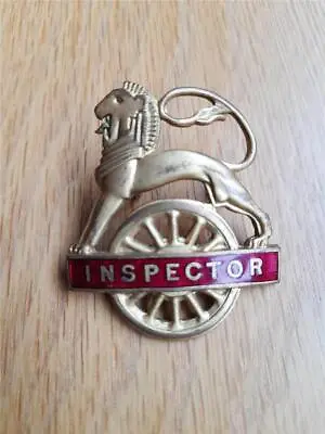 British Railways (LMR) Inspector Lion Over Wheel Cap Badge • £45
