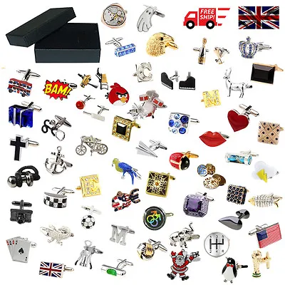 £7.49 • Buy Novelty Quality Classic Sport Animal Cufflinks 183 Designs With Classic Gift Box