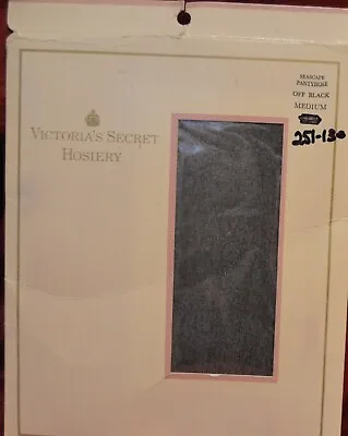 Victoria's Secret Hosiery Seascape Pantyhose 251-130 Off Black Medium (VT1) • $15.59
