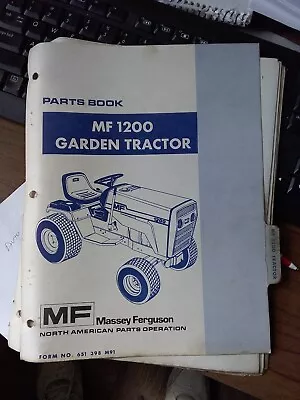 Massey Ferguson Garden Tractor MF 1200 Parts And Repair Manual  • $25