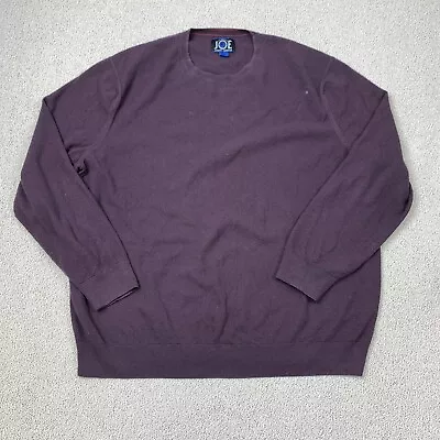 JOE Joseph Abboud Pullover Sweater Men's 2X Long Sleeve Purple Crew Neck • $18.95