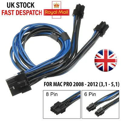 £9.99 • Buy Dual Mini 6 Pin PCI-e Male To 8 Pin Graphics Card Power Cable Mac Pro 18AWG GPU