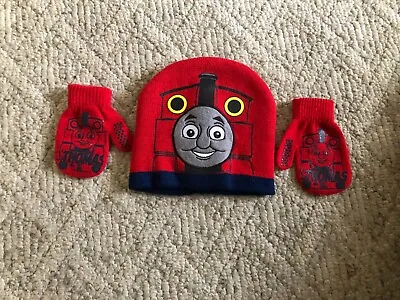 £8.27 • Buy Thomas The Tank Engine Toddler Boys Winter Cap Hat & Gloves Set O7