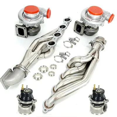 T4 AR.80.96 Turbos+ Manifold+Elbows+Wastegate FOR Small Block V8 LS1/LS2/LS3/LS6 • $996.39