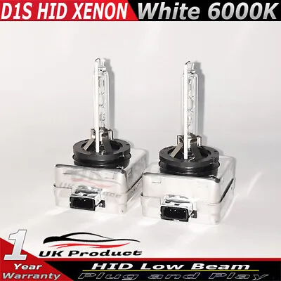 2x D1S Bulbs 35W HID Xenon White 6000K Low Beam For Vauxhall Astra J 2009-2015 • $43.45