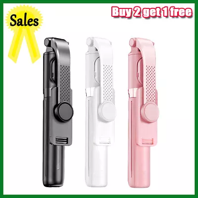 Extendable Selfie Stick Tripod Holder Stand Remote Bluetooth For IPhone Samsung • £9.86