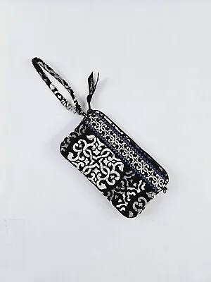 Vera Bradley Canterberry Cobalt Pattern Zip-Around Full Open Wristlet Wallet • $12.74