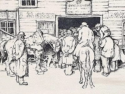 Norman Rockwell Original 1971 Lithograph Pencil Signed 344/375 Blacksmith Shop 2 • $1150