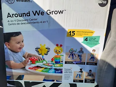 Baby Einstein Around We Grow 4-in-1 Walker Discovery Activity Center And Table • $99.98