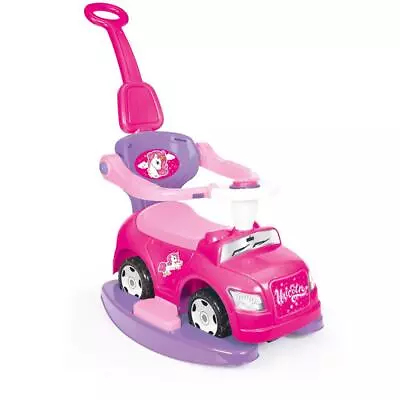 Dolu Unicorn Step Car 4-In-1 Kids Girls Walk N Ride On Push Toy Pink 1Yr • £39.99