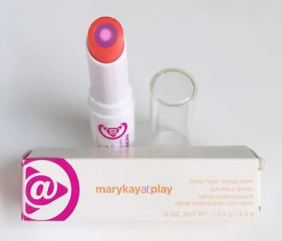 New In Box Mary Kay At Play Triple Layer Tinted Balm Orange You Lovely • $12.95