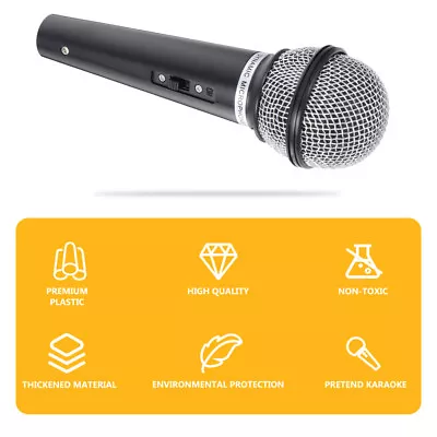 Microphone Model Mic Prop ABS Fake Microphone For Cosplay Simulate Speech US • $9.07