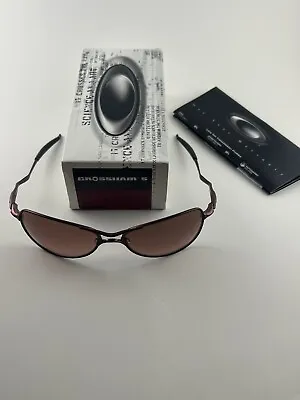 Oakley Crosshair S Small Berry Frame G40 Black Gradient Lens 05-977 Wire Metal • $299.99