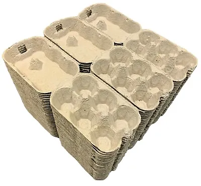 100 X 1/2 DOZEN CARDBOARD EGG CARTONS GREY COLOUR BOXES  DUCK CHICKEN HEN EGGS • £15.69