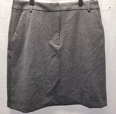 Simply Vera Wang Skirt Womens Blk Med Mini Aline Twill Pockets Work Preppy  • $14.40