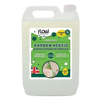 Concentrated Acetic Acid Super Strength Vinegar Eco-Friendly Garden Cleaning 5L • £13.99