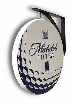 Michelob Ultra Golf Ball Double Sided Pub Sign • $61.99