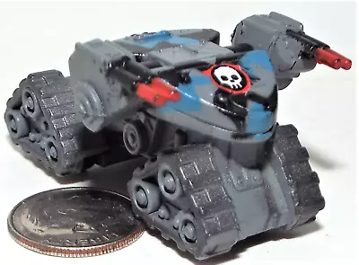 Small  Micro Machine Plastic JF Trak-40 Tank In Blue/Gray/Black Camouflage • $10