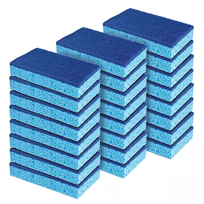 LOLA Natural Cellulose Scrub Sponges Biodegradable & Eco-Friendly Fiber - 24 CT • $30.88