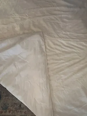 100% Silk Duvet Cover With Duvet Insert 100% Cotton Full Size Off White Button • £84.63