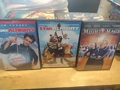 The Mighty MACS (DVD 2011) Bruce Almighty (DVD2003) Evan Almighty (DVD2007) • $6.99