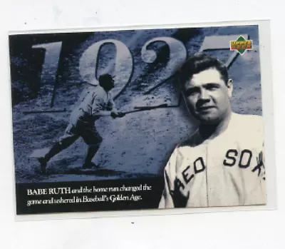 1994 Upperdeck Bat  # 110  Babe Ruth  Boston Red Sox • $1.69