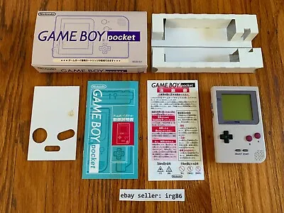 Nintendo Game Boy Pocket Gray DMG Style Console System Complete In Box • $170