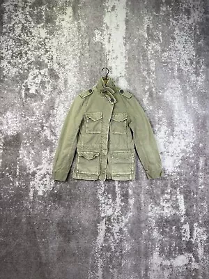 Madewell Utility Jacket Womens Green Military Coat Size S Small • $19.99
