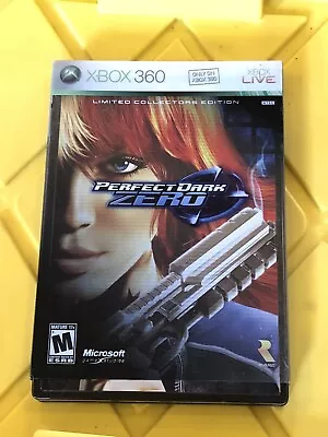 Perfect Dark Zero Limited Collector's Edition Xbox 360 Complete Steel Book Case • $8.99