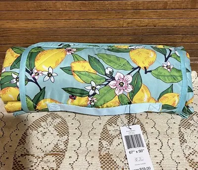 Vera Bradley Lemon Grove  Picnic Blanket With Handle 67 X50  NWT • $24.99