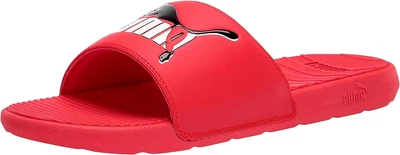$44.76 • Buy PUMA Cool Cat Sandals Red Sport Slides Contoured Footbed Men's Size 12 NWT