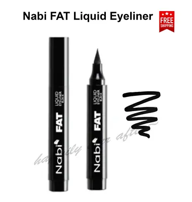 2 PC Black Liquid FAT Eyeliner - Nabi Eyeliner With Easy To Handle & Draw NEW • $10.99