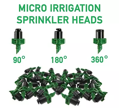 Micro Spray Heads 90°180° And 360° Garden Watering Irrigation Sprinkler Head • £6.99