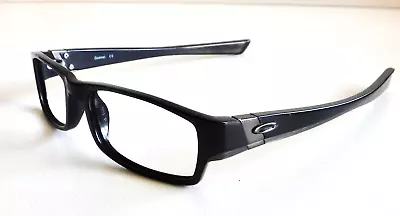 Oakley Gasket Eyeglasses Polished Black Frames Gunmetal O Icons 53-18-136 • $33.75