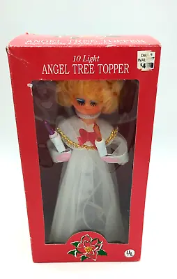 Angel Tree Topper 10 Light Single Flashing NEW In Box Walmart Vintage • $12.99