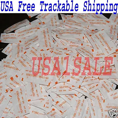 $7.99 • Buy Lot Of 100 Pcs White Heatsink Compounds Thermal Paste Grease USA Free Shipping √