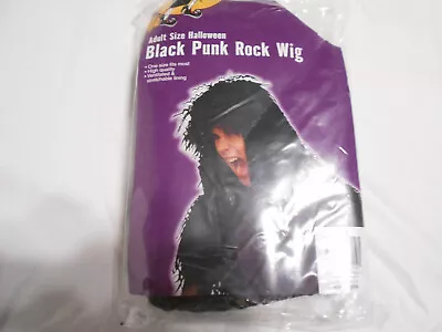 Black Punk Rock Wig Halloween Costume Normal Size • $19.95