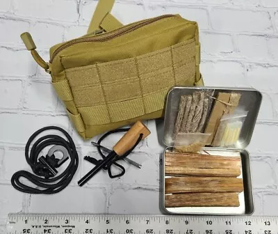 Survival Fire Starter Kit Emergency Tactical Pouch • $17