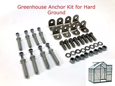 £9.99 • Buy Greenhouse Anchoring Kit - For Securing Greenhouses To Hard Surfaces - 40pcs Kit