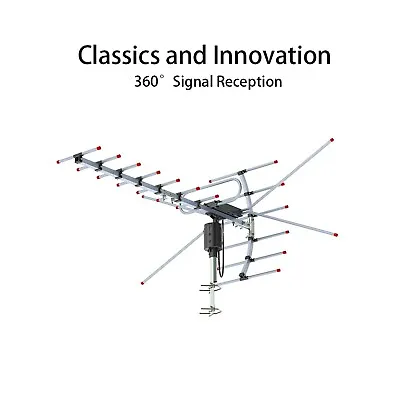 360° Rotation Outdoor Amplified HDTV Digital TV Antenna Long Range HD VHF/UHF • $24.59