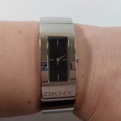 £29.95 • Buy DKNY Womens Watch NY-4624 Stainless Steel Bracelet Black Dial Working