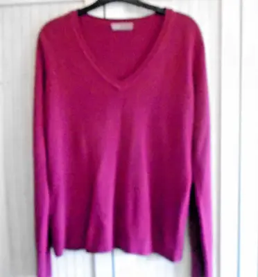 Size 18 Mistral Dark Pink Sweater Top Long Sleeve • £5.99