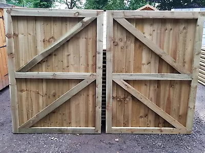 Driveway Gates Super Heavy Duty Vertical Board Garden Gate Made To Measure Sizes • £230