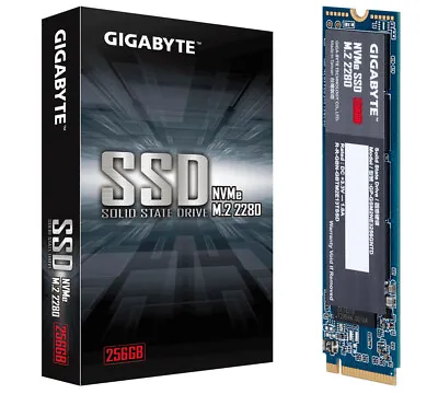 256GB Gigabyte M.2 PCI Express 3.0 NVMe Internal Solid State Drive • £50.93