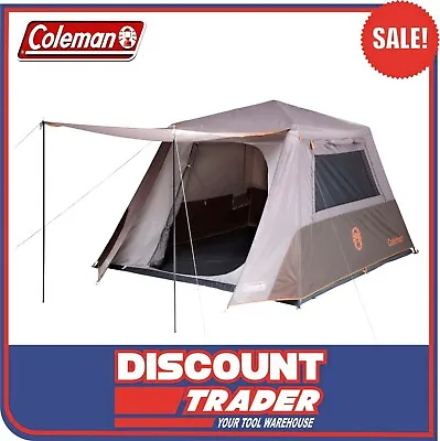 Coleman 2126164 Silver Evo Series 6 Person Instant Up Camping Tent Full Fly 6P • $399
