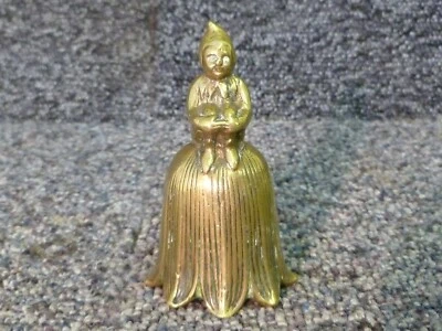£15 • Buy Vintage Cornish Pixie / Imp / Elf Handle Brass Hand Bell , Height 3.25  Inches