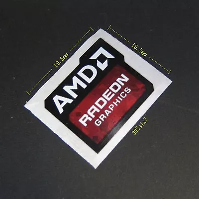 AMD RADEON GRAPHICS Sticker 16.5mm X 19.5mm - New & Genuine • $1.88