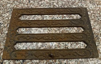 10 X6 3/4  Antique Cast Iron Sliding Vent Heat Grate Register Vent Sliding Piece • $14.99